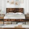 Platform Bed Frame with High Headboard and Mute Bar Perfect for Dorms or Kids